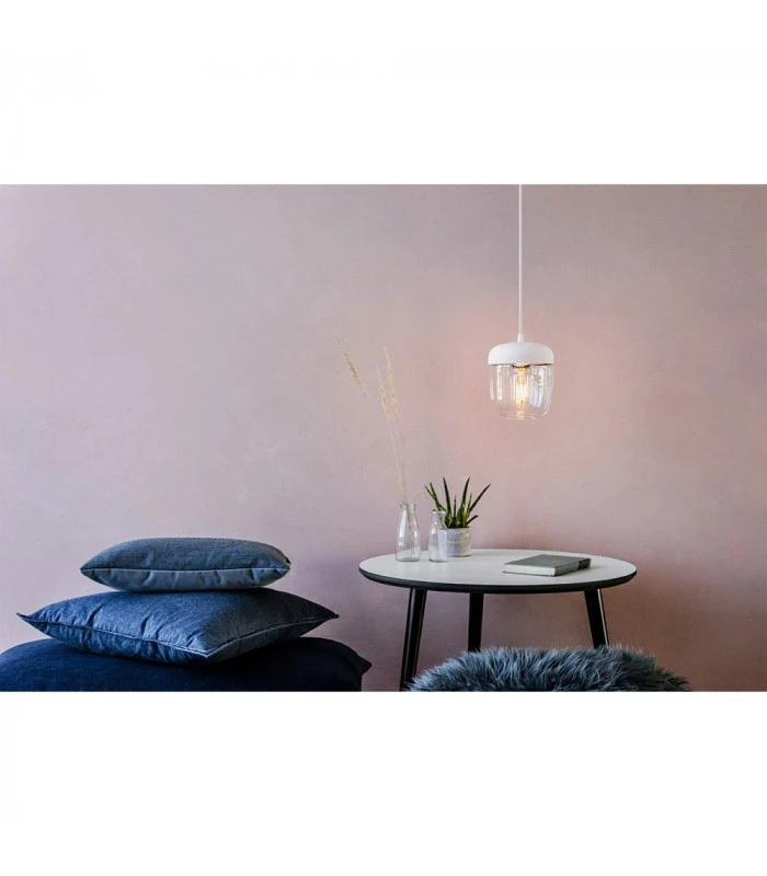 Umage Abat-Jour Acorn Blanc Poli Laiton 2 Umage Abat-Jour Acorn Blanc Poli Laiton – Image 2