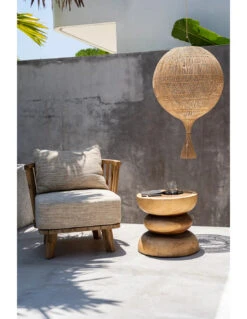 Abat-jour Wonton - Naturel -Magasin De Meubles De Qualité abat jour wonton naturel 2