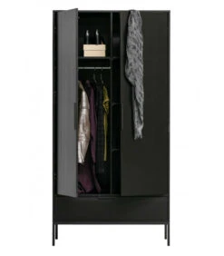 Armoire Adam Pin Noir -Magasin De Meubles De Qualité armoire adam pin noir 3