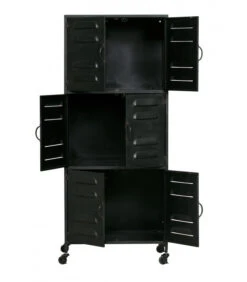 Armoire Boaz Métal Noir -Magasin De Meubles De Qualité armoire boaz metal noir 2