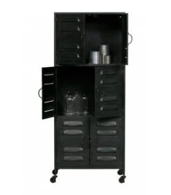 Armoire Boaz Métal Noir -Magasin De Meubles De Qualité armoire boaz metal noir 3