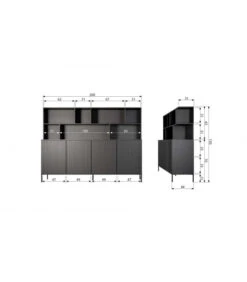 Armoire Gravure Chêne Naturel -Magasin De Meubles De Qualité armoire gravure chene naturel 8