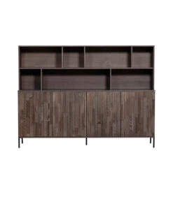 Armoire Gravure Plaqué Frêne Expresso