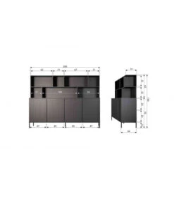 Armoire Gravure Plaqué Frêne Expresso -Magasin De Meubles De Qualité armoire gravure plaque frene expresso 7