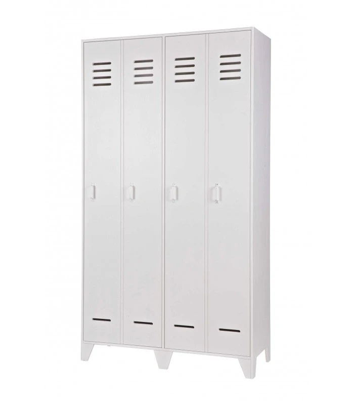 Armoire Stijn Pin Massif Blanc 2 Armoire Stijn Pin Massif Blanc – Image 2