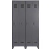 Armoire Stijn Pin Massif Gris Acier