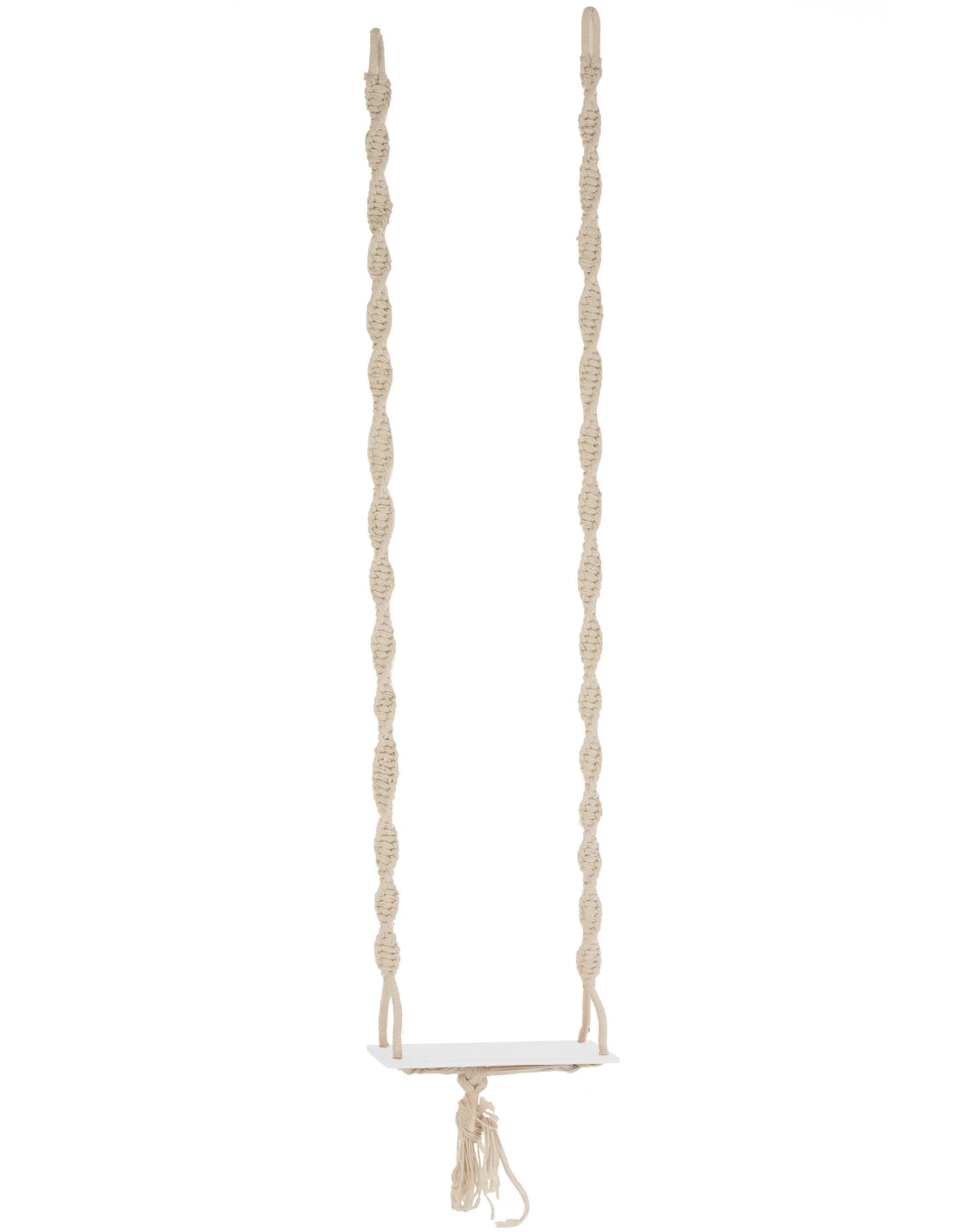 Balancelle En Coton/bois Beige Style Bohème 1 Balancelle En Coton/bois Beige Style Bohème