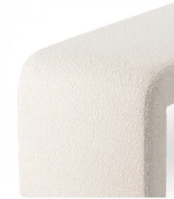 Banc Lhassa Blanc Bouclette -Magasin De Meubles De Qualité banc lhassa blanc bouclette 2