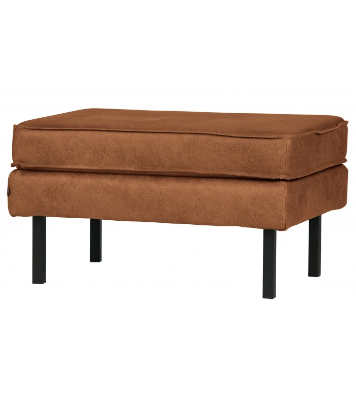 Banc Rodeo Cuir Recyclé Cognac 2 Banc Rodeo Cuir Recyclé Cognac – Image 2