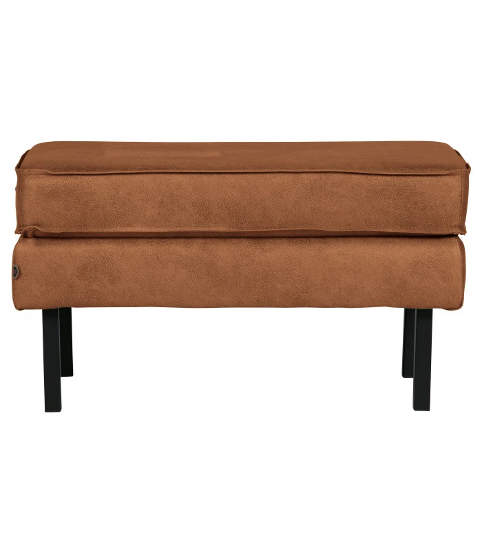 Banc Rodeo Cuir Recyclé Cognac 1 Banc Rodeo Cuir Recyclé Cognac