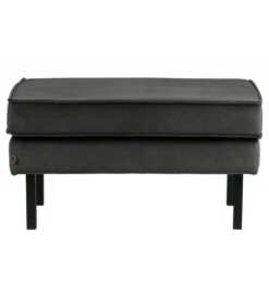 Banc Rodéo Velours Anthracite