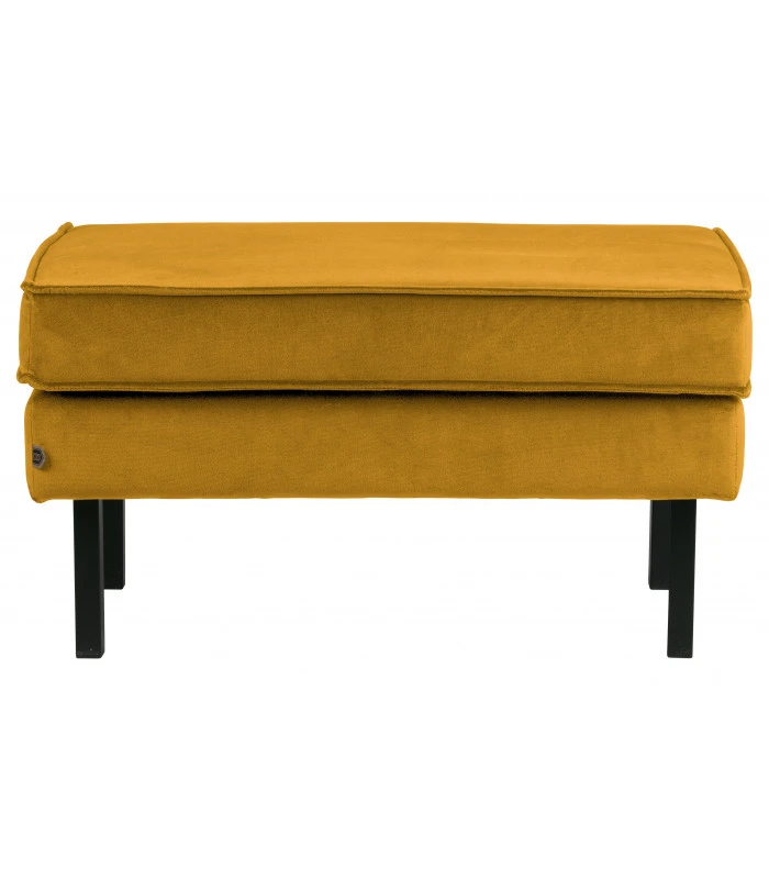 Banc Rodéo Velours Ocre 1 Banc Rodéo Velours Ocre