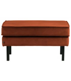 Banc Rodéo Velours Rouille