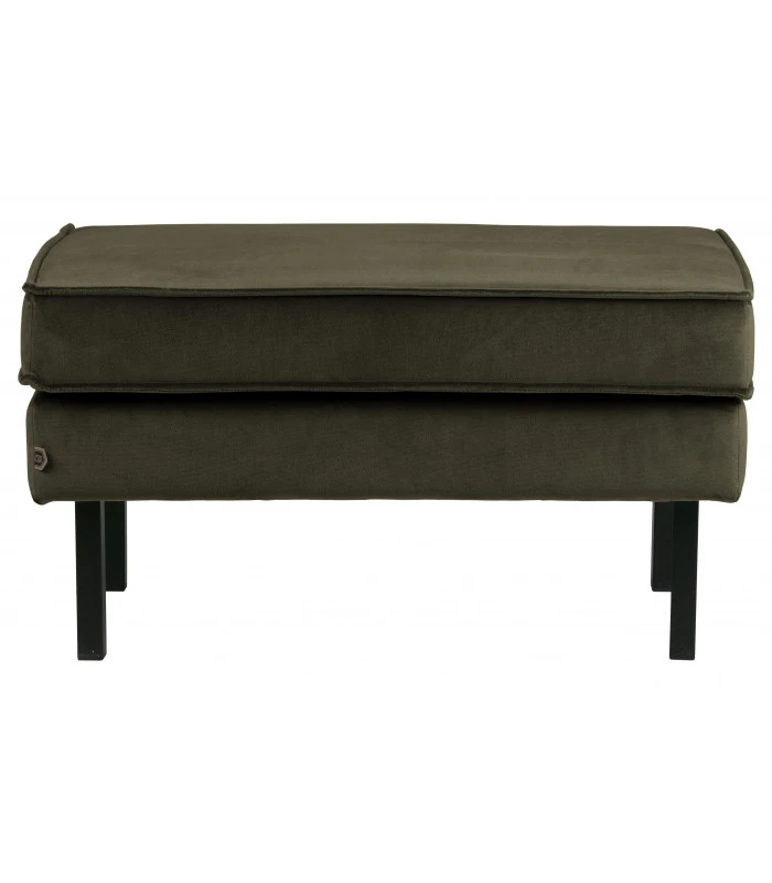 Banc Rodéo Velours Vert Foncé 1 Banc Rodéo Velours Vert Foncé