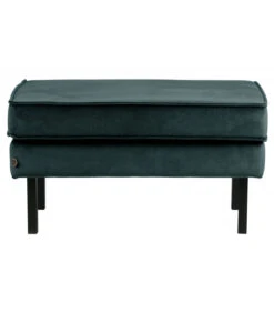 Banc Rocco Velvet Teal Bleu Canard