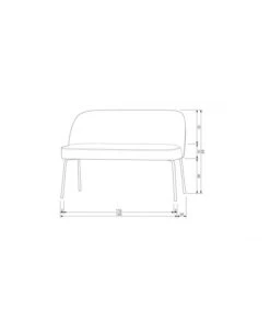 Banquette De Table 2 Places Vogue Bouclé Naturel -Magasin De Meubles De Qualité banquette de table 2 places vogue boucle naturel 3