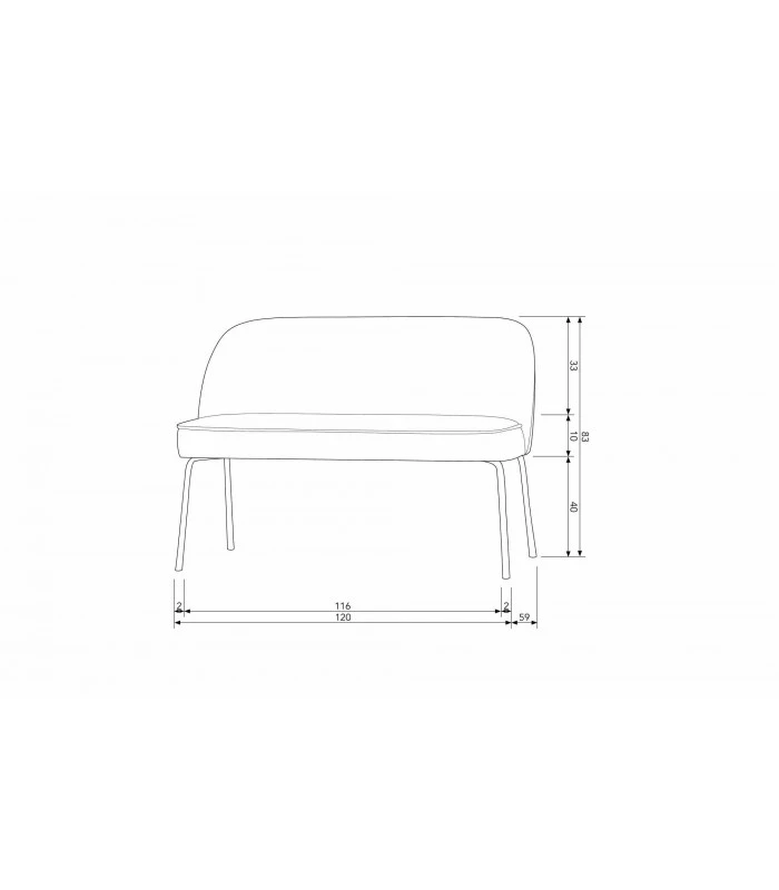 Banquette De Table 2 Places Vogue Velours Teal 2 Banquette De Table 2 Places Vogue Velours Teal – Image 2