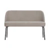 Banquette De Table 2 Places Vogue Tissu Tissé Sable