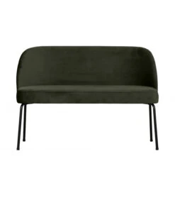Banquette De Table 2 Places Vogue Velours Vert Foncé