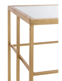 Barres De Console En Métal/verre Doré -Magasin De Meubles De Qualité barres de console en metalverre dorej line 3