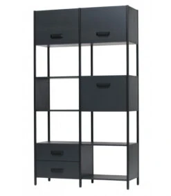 Bibliothéque Legacy Bois Et Métal Noir 14 Bibliothéque Legacy Bois Et Métal Noir -Magasin De Meubles De Qualité bibliotheque legacy bois et metal noir 4