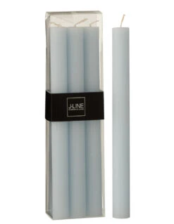 Boîte 6 Bougie De Table Bleu Clair 13H