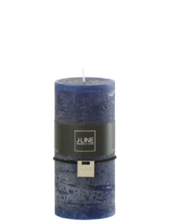 Bougie Cylindrique Bleu Foncé Grande 72H