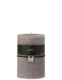 Bougie Cylindrique Gris Foncé XL110h