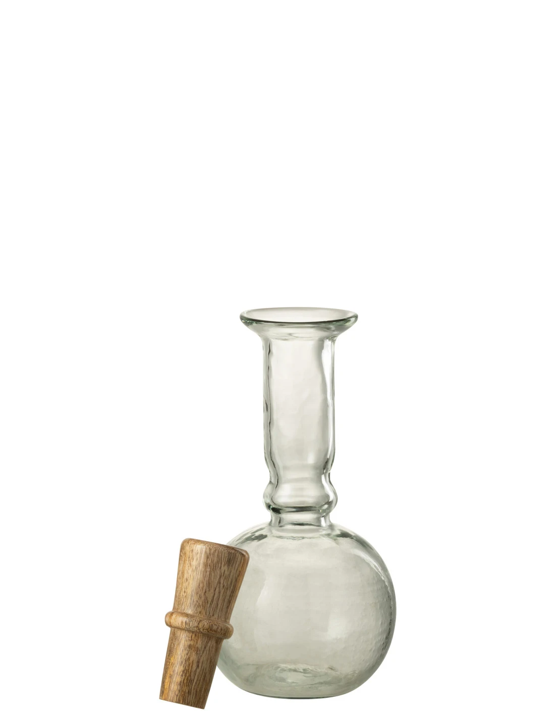 Bouteille Ronde Longue En Verre/Bois Transparente 2 Bouteille Ronde Longue En Verre/Bois Transparente – Image 2