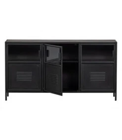 Buffet 3 Portes Ronja Métal Noir 8 Buffet 3 Portes Ronja Métal Noir -Magasin De Meubles De Qualité buffet 3 portes ronja metal noir 2