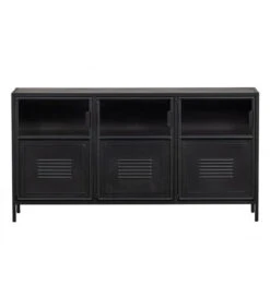 Buffet 3 Portes Ronja Métal Noir