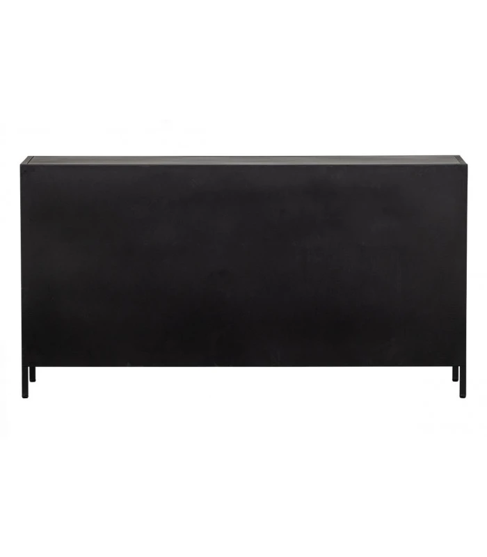 Buffet 3 Portes Ronja Métal Noir 4 Buffet 3 Portes Ronja Métal Noir – Image 4