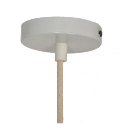 Câble Pour Suspension En Corde Et Métal Blanc Douille H.110cm -Magasin De Meubles De Qualité cable pour suspension en corde et metal blanc douille h110cm 3