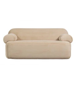 Canapé 2 Places Fausse Fourrure Naturel