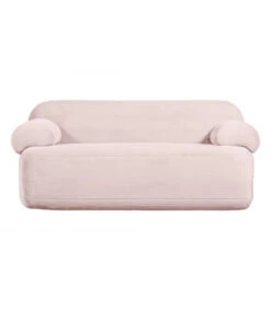 Canapé 2 Places Fausse Fourrure Rose