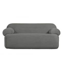 Canapé 2 Places Fausse Fourrure Vert Gris