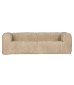 Canapé Bean 3.5 Places Côtelé Travertin