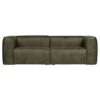 Canapé Bean 3.5 Places En Cuir Recyclé Army