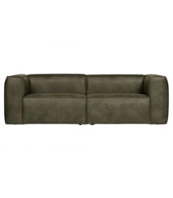 Canapé Bean 3.5 Places En Cuir Recyclé Army