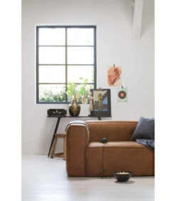 Canapé Bean 3.5 Places En Cuir Recyclé Cognac -Magasin De Meubles De Qualité canape bean 35 places en cuir recycle noir 12