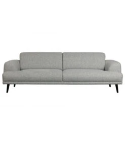 Canapé Brush 3 Places Tissu Gris Cendré