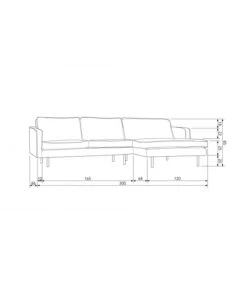 Canapé Chaise Longue Rodéo Droite Velvet Anthracite -Magasin De Meubles De Qualité canape chaise longue rodeo droite velvet anthracite 2