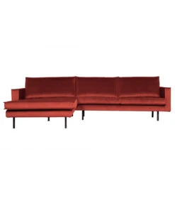 Canapé Chaise Longue Rodéo Gauche Velvet Chestnut