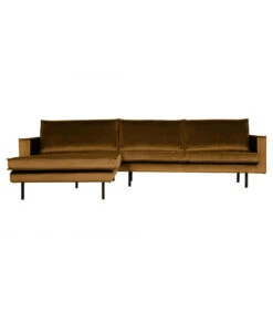 Canapé Chaise Longue Rodéo Gauche Velvet Miel
