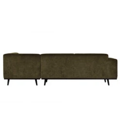 Canapé D'Angle Droit Statement Côtelé Vert Chaud -Magasin De Meubles De Qualité canape d angle droit statement cotele vert chaud 2