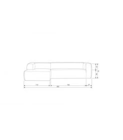 Canapé D'Angle Gauche Bean Chiné Terrazzo 5 Canapé D'Angle Gauche Bean Chiné Terrazzo -Magasin De Meubles De Qualité canape d angle gauche bean chine terrazzo 2