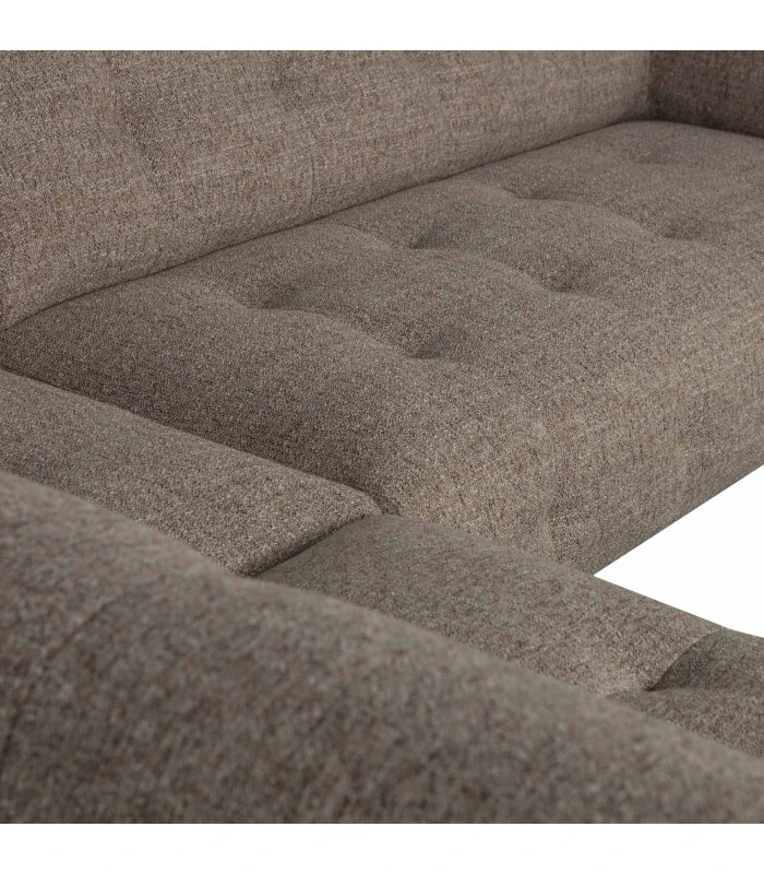 Canapé D'Angle Gauche Lloyd Tissé Brun Foncé 4 Canapé D'Angle Gauche Lloyd Tissé Brun Foncé – Image 4