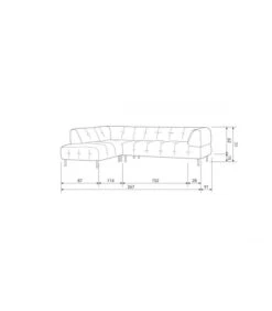 Canapé D'Angle Gauche Lloyd Velours Sablé Sea Salt -Magasin De Meubles De Qualité canape d angle gauche lloyd velours sable sea salt 8