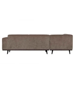 Canapé D'Angle Gauche Statement Côtelé Taupe -Magasin De Meubles De Qualité canape d angle gauche statement cotele taupe 3