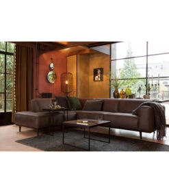 Canapé D'Angle Gauche Statement Gris Cuir Recyclé -Magasin De Meubles De Qualité canape d angle gauche statement gris cuir recycle 3